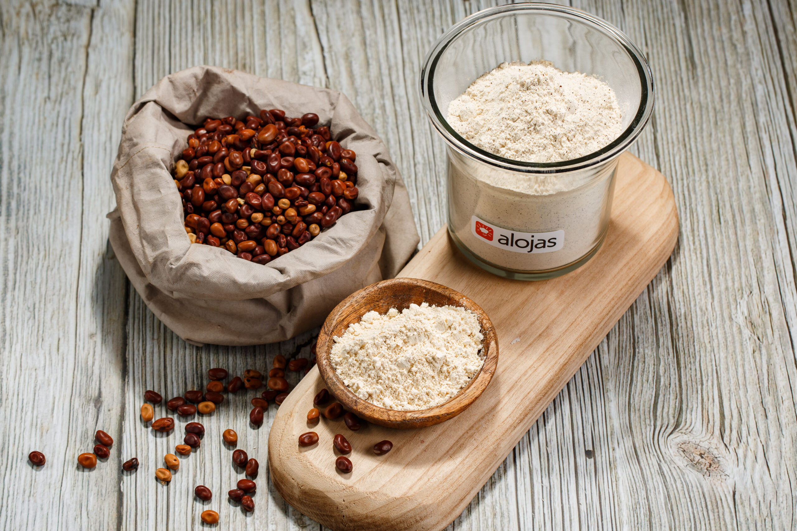 Brown Pea extruded flour - Alojas 